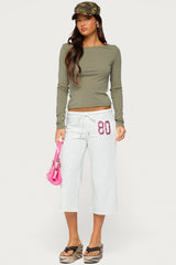 Savi Boat Neck Long Sleeve Top