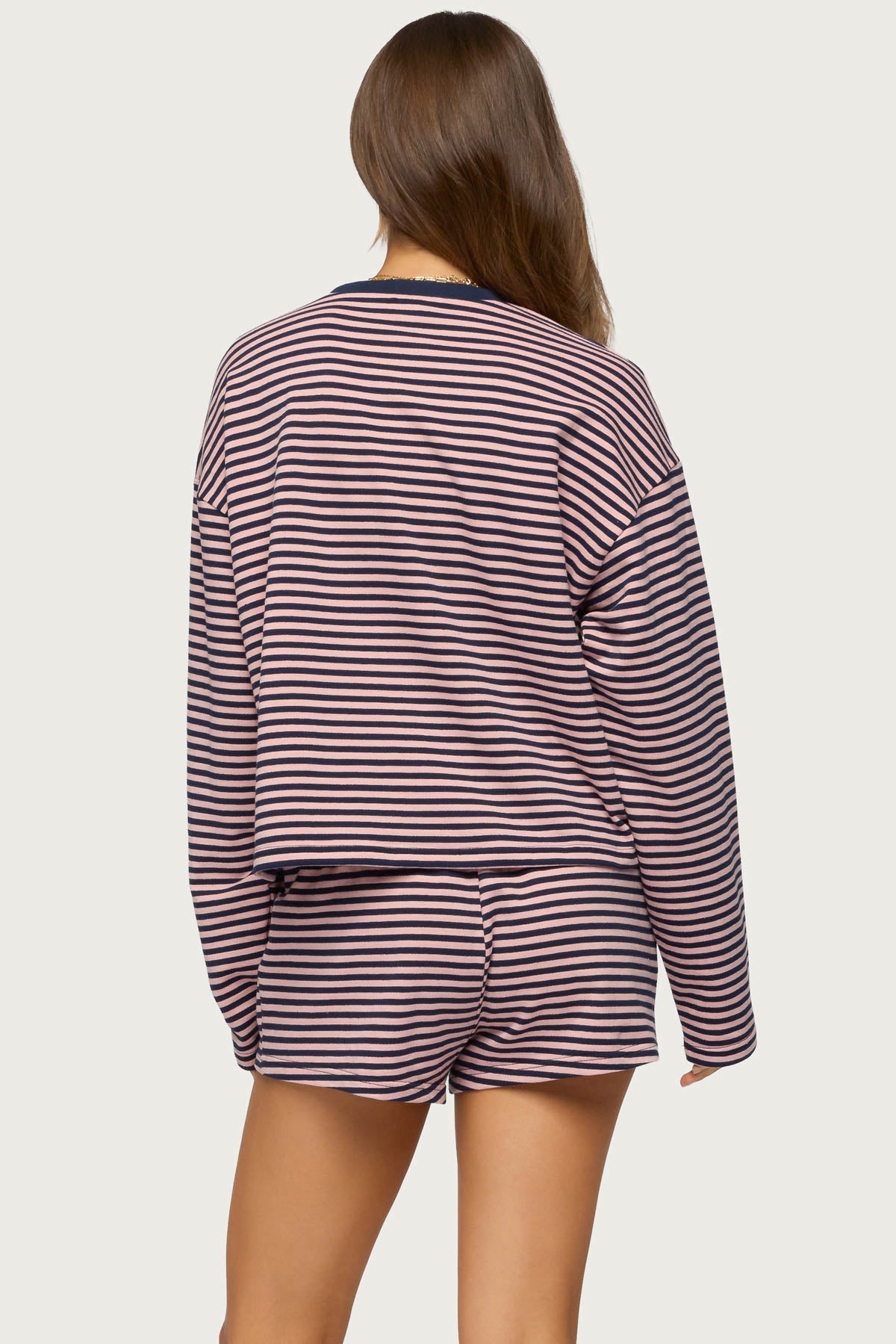 Jainee Striped Long Sleeve T Shirt