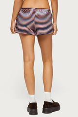 Jainee Striped Drawstring Shorts