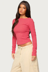 Loria Striped Boat Neck Top