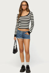 Rainey Striped Long Sleeve Top