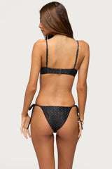 Nicci Polka Dot Cupped Bikini Top