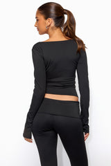 Hayden Square Neck Long Sleeve Top