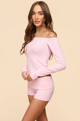 Tezia Off Shoulder Long Sleeve Top