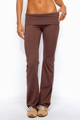 Oriane Foldover Flared Leggings