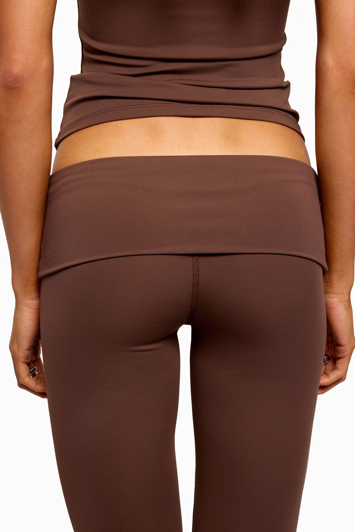 Oriane Foldover Flared Leggings