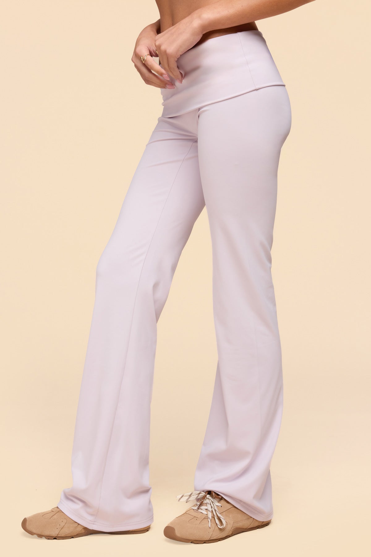 Oriane Foldover Flared Leggings