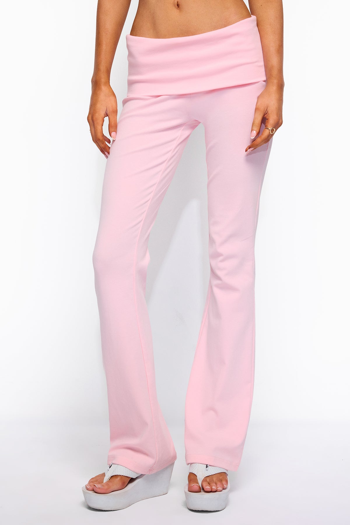 Ivanne Foldover Flared Trousers