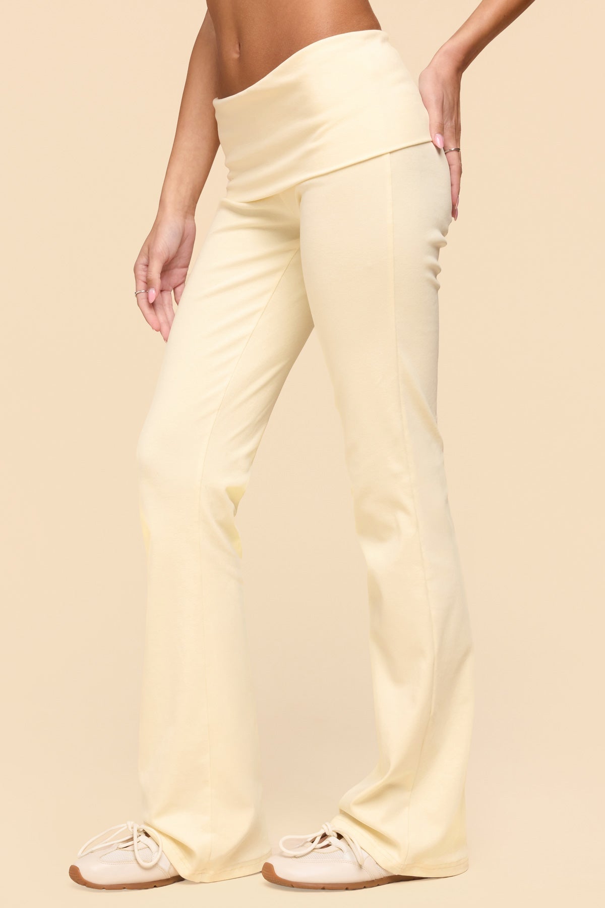 Ivanne Foldover Flared Trousers