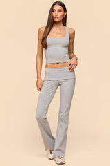 Ivanne Foldover Flared Trousers