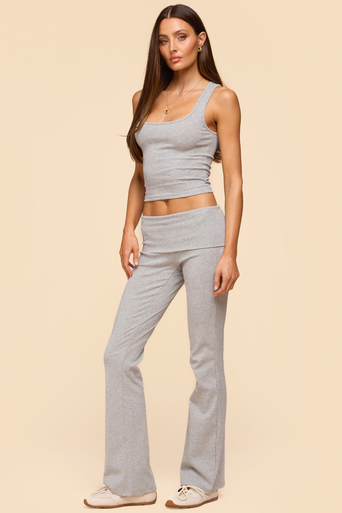 Ivanne Foldover Flared Trousers