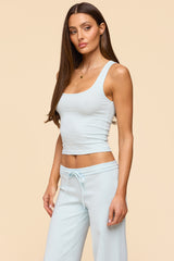 Linda Ribbed Scoop Neck Tank Top