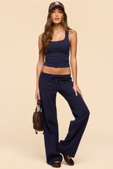 Linda Ribbed Scoop Neck Tank Top