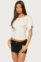 Abriana Ruched Waist Top