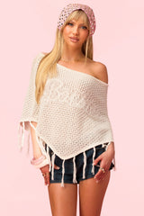 Barbie™ Fringe Knit Poncho