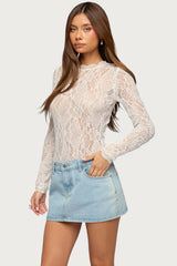 Rosalinda Sheer Lace Bodysuit
