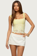 Jana Lacey Ruched Strap Corset