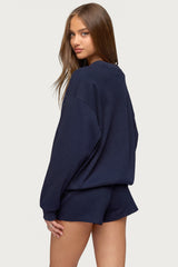 Baila Waffle Henley Top