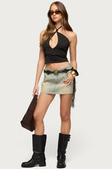 Chiara Denim Micro Skirt