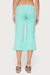Milene Contrast French Terry Capri Trousers