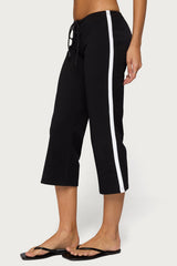 Milene Contrast French Terry Capri Trousers
