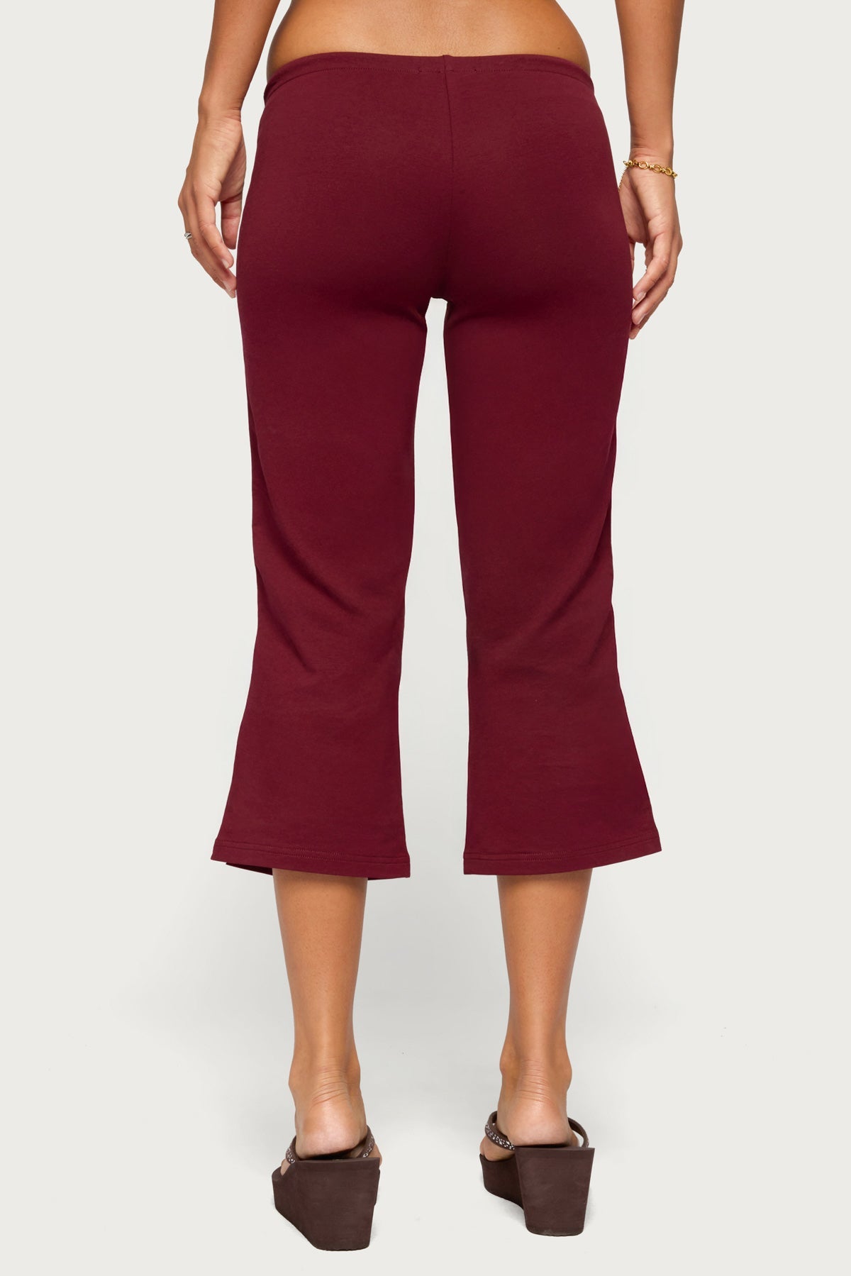 Milene Contrast French Terry Capri Trousers