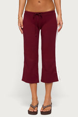 Milene Contrast French Terry Capri Trousers