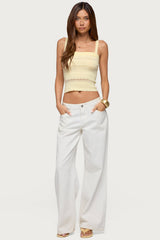 Naia Pointelle Knit Tank Top