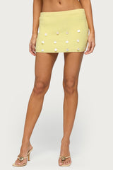 Lylah Charm Knit Mini Skirt