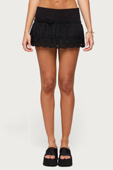 Iriana Peplum Eyelet Mini Skort