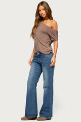 Amora Off Shoulder Sheer Top