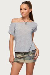 Amora Off Shoulder Sheer Top
