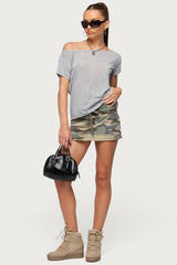 Bayside Slitted Micro Skort