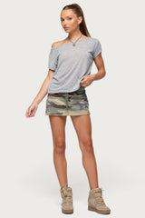 Bayside Slitted Micro Skort