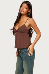 Belen Lacey Babydoll Top