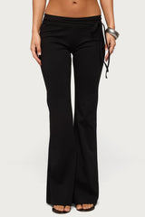 Junipar Waist Tie Flared Trousers
