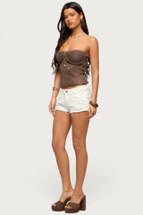 Dangling Charm Sequin Knit Top