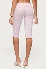 Talisa Foldover Lace Capri Leggings