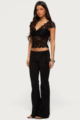 Junipar Waist Tie Flared Trousers