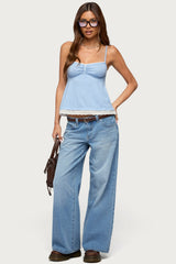 Jorja Lacey Babydoll Henley Top