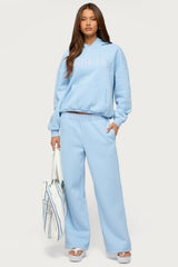 Edikted Core Stripey Wide Leg Joggers