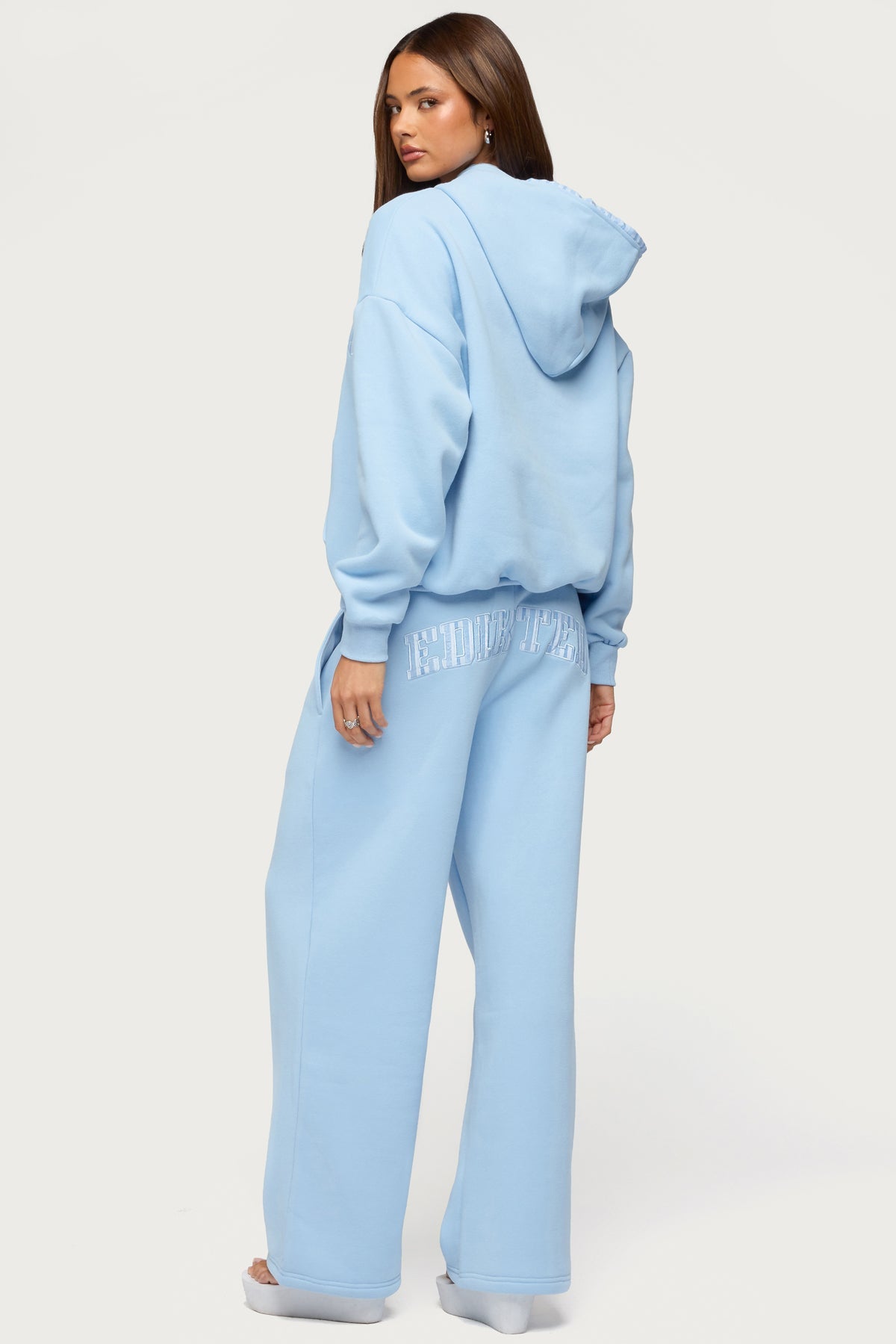 Edikted Core Stripey Wide Leg Joggers