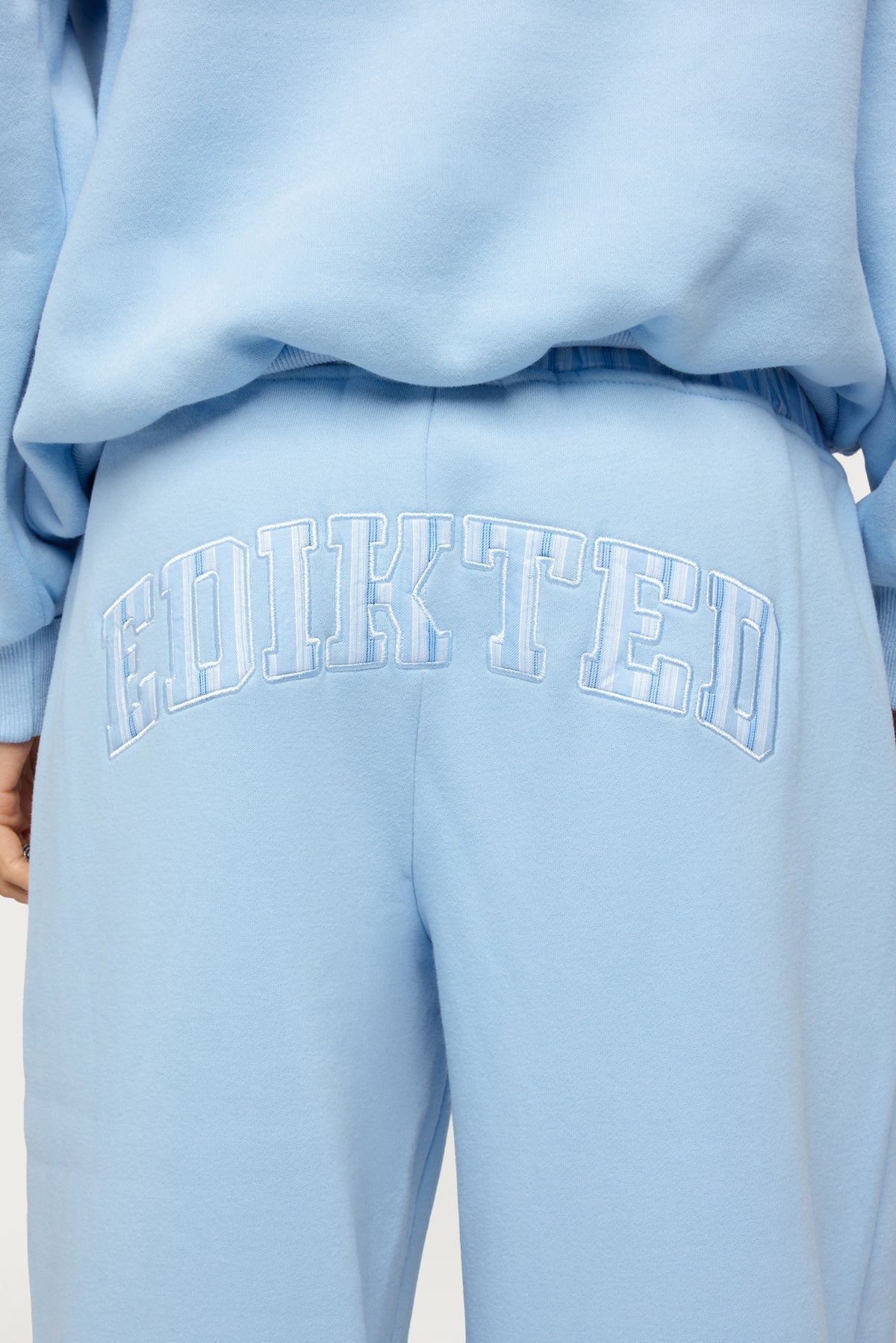 Edikted Core Stripey Wide Leg Joggers