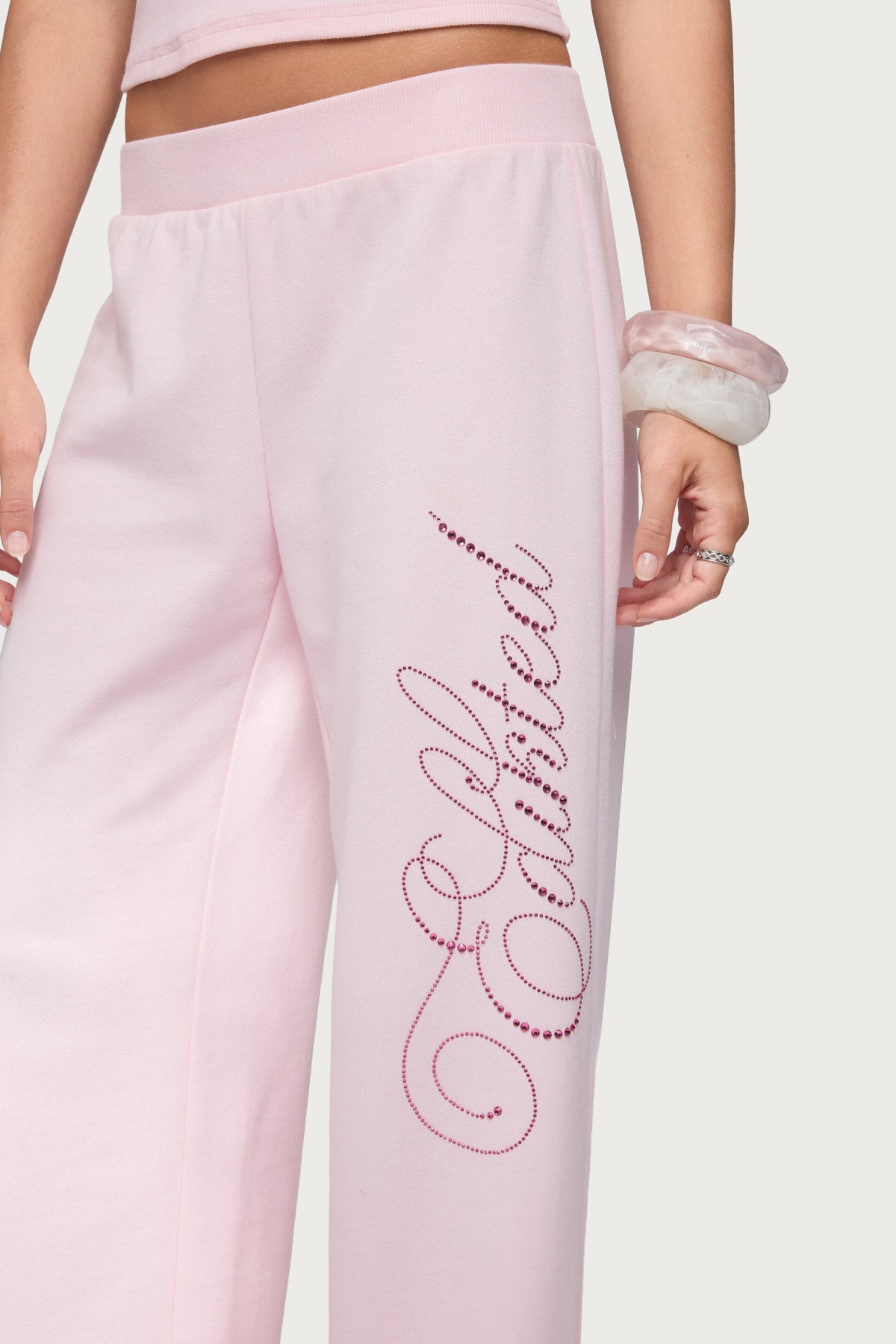 Edikted Studio Rhinestone Joggers