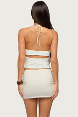 Raquel Sequin Striped Halter Top