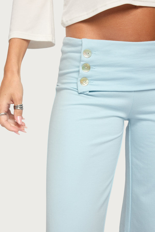 Poppy Foldover Wide Leg Trousers