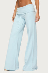 Poppy Foldover Wide Leg Trousers