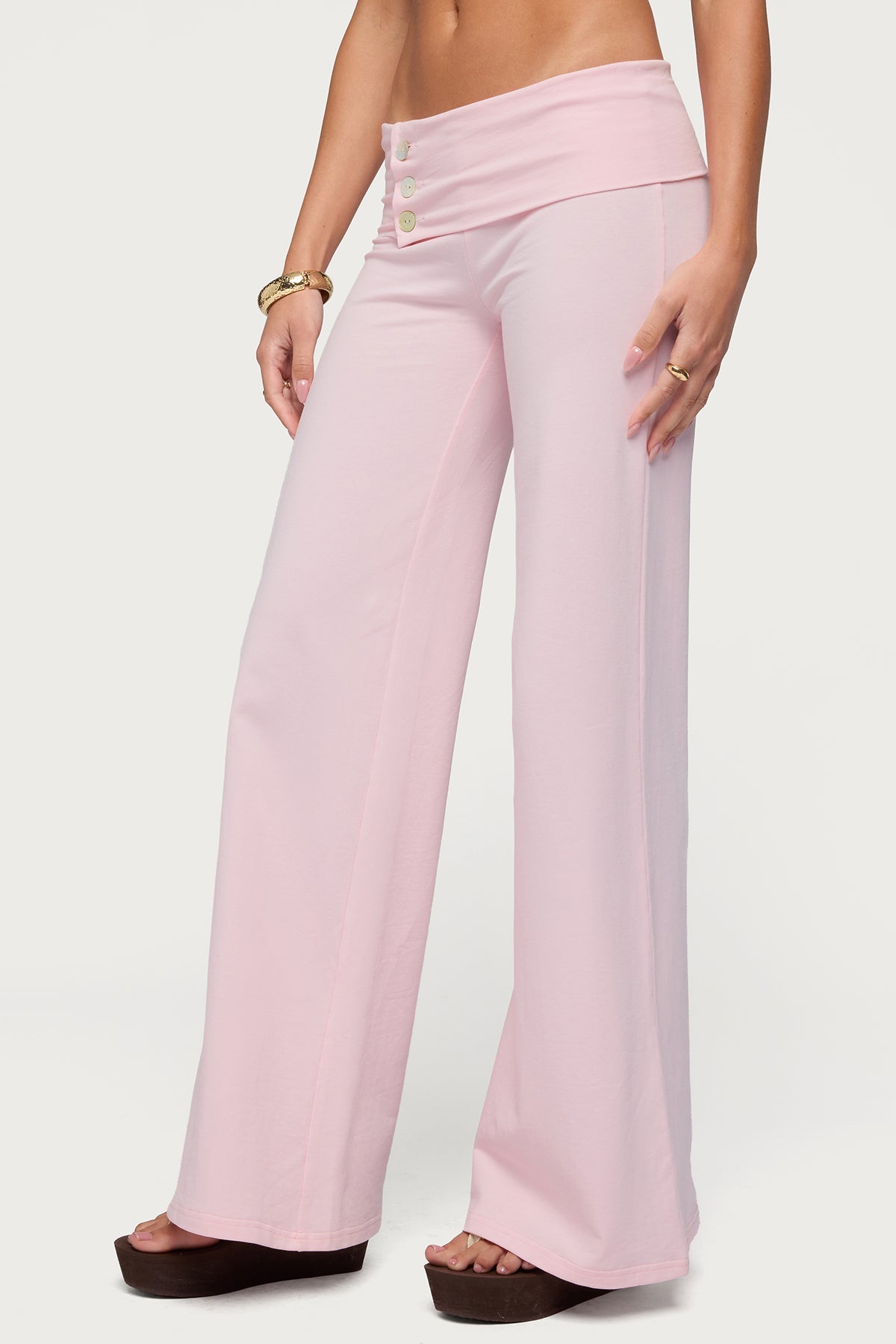 Poppy Foldover Wide Leg Trousers