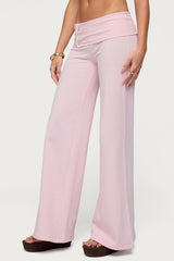 Poppy Foldover Wide Leg Trousers