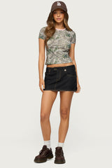 Alaia Contrast Camo T Shirt